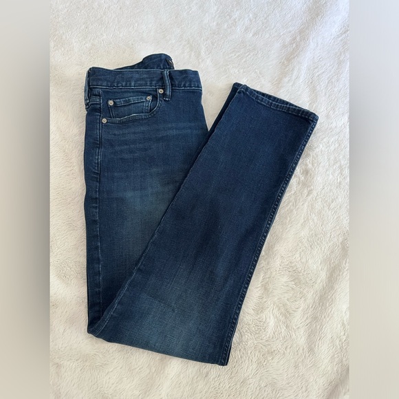 Banana Republic Slim Dark Blue Denim Jeans 36/34 - Picture 5 of 8